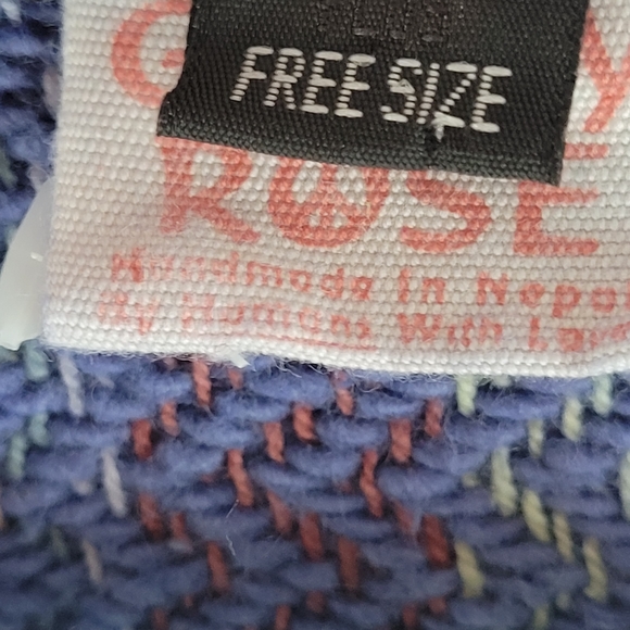 Gypsy Rose Hand Woven in Nepal Boho Fringe Vest Rare - Picture 4 of 7